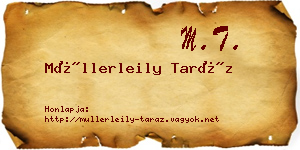 Müllerleily Taráz névjegykártya
